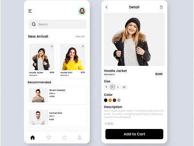 Clothing E-commerce App Design