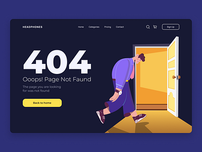 404 Page Not Found 404 dailyui design error 404page cta error page graphic design illustration ui user interface web design