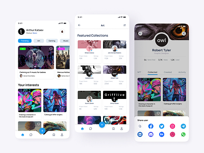 Daily UI - Social Share app design daily ui dailyui design mobile app mobile app design mobile ui share social share ui ux vector