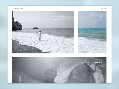 Web design for Ptaha. blue clean design guide minimal new simple site ui web