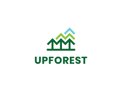 up forest clothing clothing brand design forest green green logo logo simple trees up