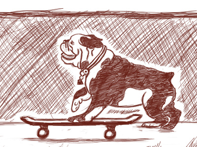 Bulldog  Skateboard 2