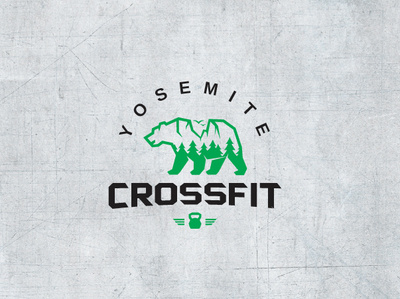 Cross Fit Yosemite Bear bear crossfit design forest gym gym logo illustration logo pine tree simple strong tree yosemite