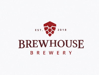 Brew House beer brand brew brewery hops house simple