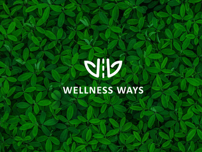 Wellness ways healthy leaf leafs lifestyle logo road way wellness