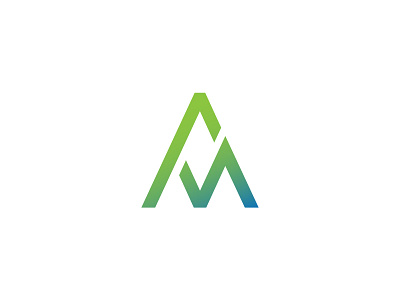 AM monogram communication connection design logo monogram simple