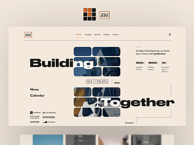 Aguri: Development company website branding design landing page logo ui ux