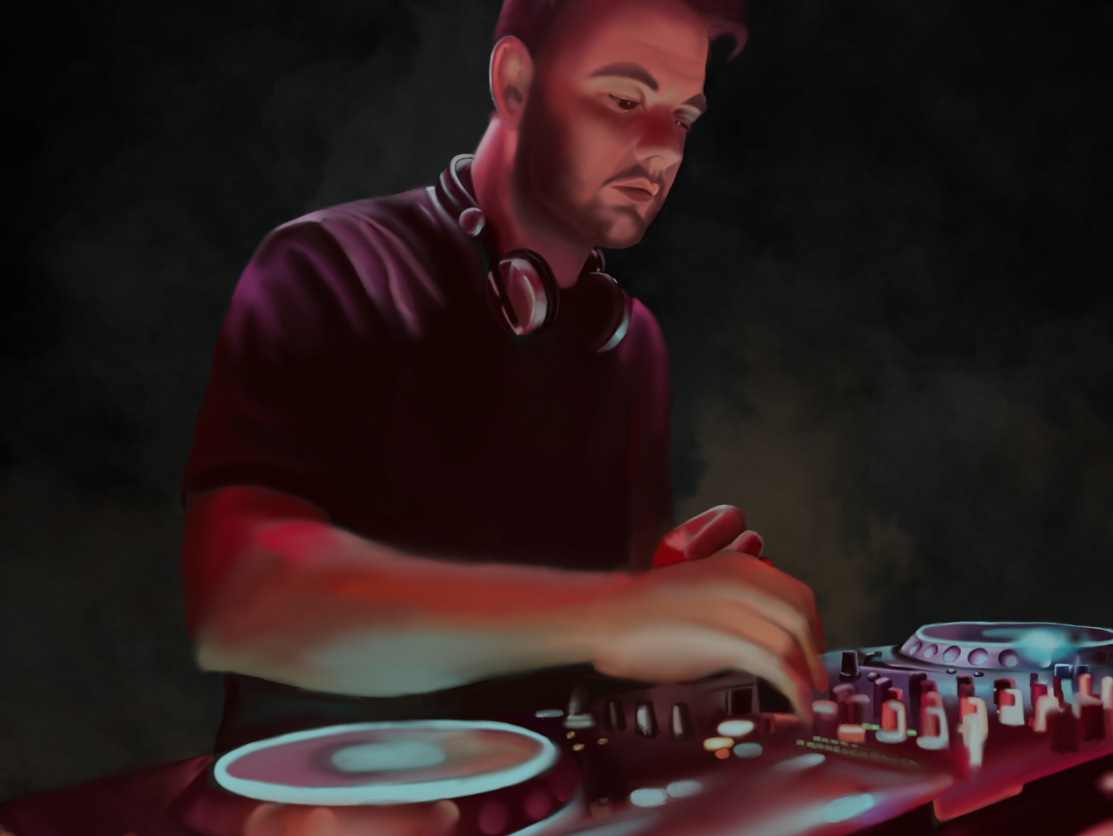 Deejaying | Portret by Valérie Nusman on Dribbble
