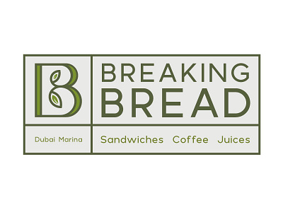Logo Breaking Bread cafe health logo restaurant vector