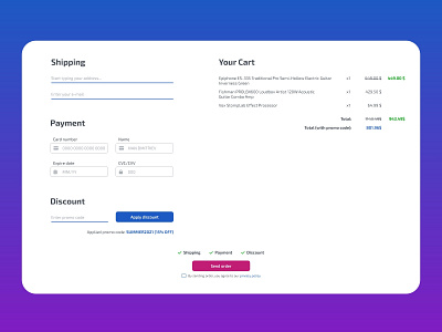 Daily UI 002 - Cart Checkout