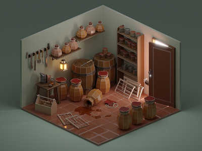 Honey 3d blender blender3d design honey isometric lowpoly