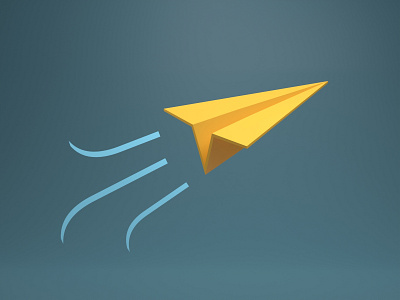 Plane 3d blender blender3d design icon lowpoly