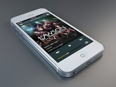 iphone Player apple design gui ios iphone music player ui