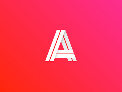 A a letter logo logotype typeface