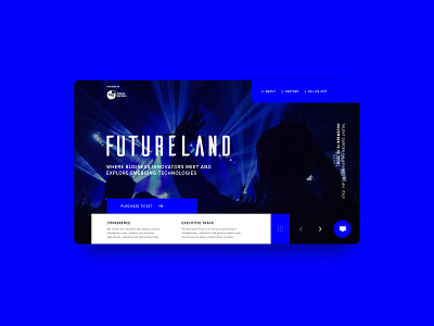 UI / UX Design Homepage for Futurland powered by Talent Garden blockchain blue clean creative design designinpiration desktop desktop design futurland graphic graphic design header design palette pixel site user experience user interaction user interface ux ui design web website