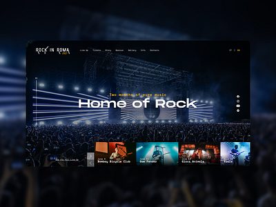 Rock in Roma_site concept