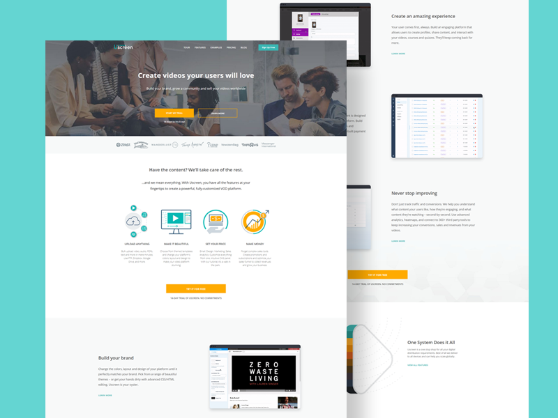 Clean and simple landing page design by GoldDev Agency for GoldDev Team ...