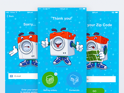 Funny Mobile App Design character gamification illustration interface mobile app design ui ux vector