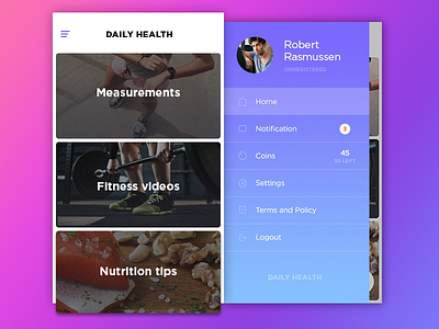 Health and fitness app