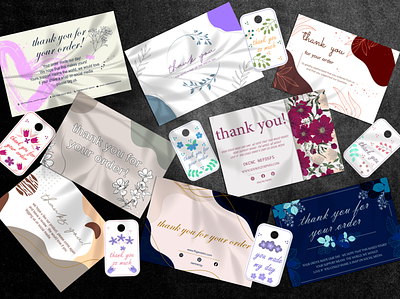 Thank You Card animation art art design branding business presentation card design graphic design illustration infographic logo logo transparency minimal thank you card typography vector