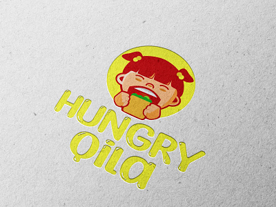 Character Logo for Hungry qila branding graphic design logo