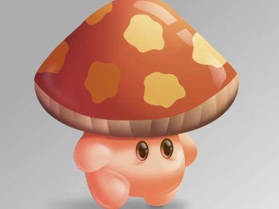 Mushroom guy 3d graphic design