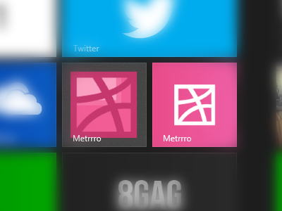 New logo for Metrrro app logo metrrro modernui windows 8