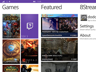 8stream for Windows Phone 8