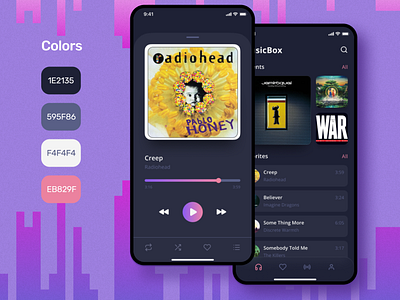 Music Player App Design