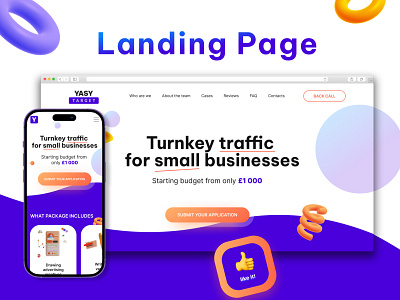Target agency landing page branding design figma landing landing page landingpage logo target ui web design webdesign