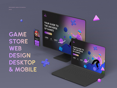 Game store web design