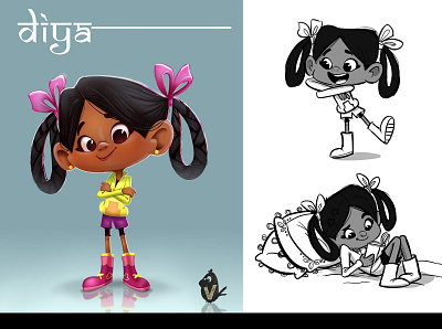 Diya character characterdesign design graphic design illustration print visualdevelopment
