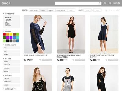 E-Commerce Website e commerce fashion minimalist website