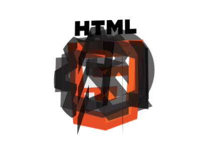 Broken 3D HTML5Logo animation html5logo