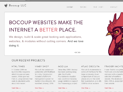 Bocoup.com Redesign identity layout website