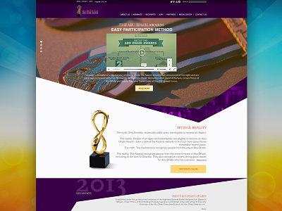 Pitch award blue minimal mockup presentation web layout website