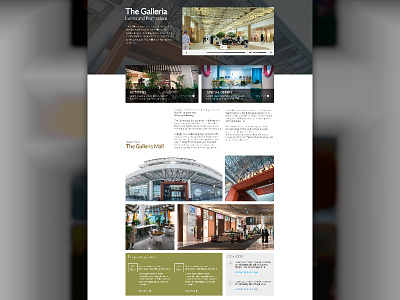 Galleria Mall Mockup clean green inspiration made with invision mall template website