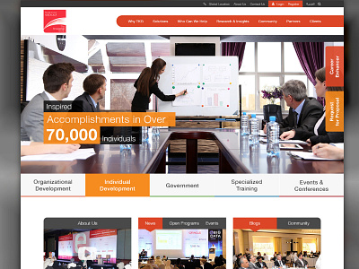 New Upcoming project layout made with invision minimal orange technology website