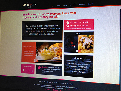 Massimo Italian Restaurant app css 3 design designer farrukhmomin html 5 interface ios italian metro perfectdd restaurant ui user web website