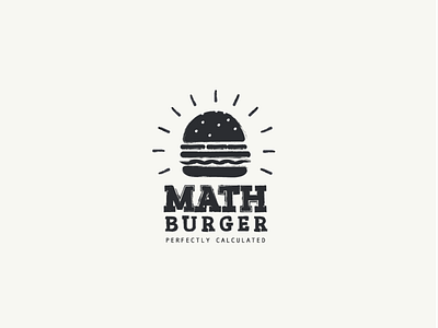 Burger Logo Concept burger concept food icon illustrator logo vector