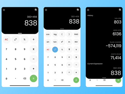 Daily UI 004 - Calculator App Design