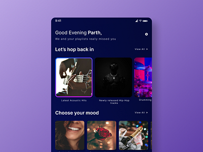 Daily UI 009 : Design a music player app screen app creativity dailyui dailyui011 design illustration music player music player app music player app design ui uichallenge userexperience userinterface