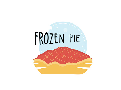 Frozen Pie logo bakery logo branding design designer digital illustration logo vector