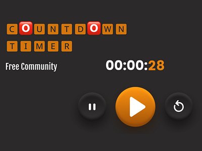Countdown Timer - Daily UI 14 14 3d animation branding clockui countdowntimer dailychallenge dailyui graphic design logo motion graphics timerui ui uidesign