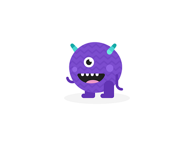 Lil Purple Monster cute design illustration monster