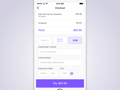 #002 / Checkout 002 checkout daily ui mobile