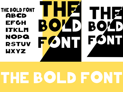 THE BOLD FONT branding design font hand drawn font typography