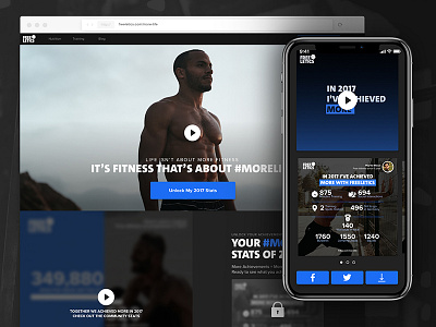 Freeletics #MoreLife campaign content freeletics responsive sharing web design website