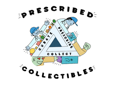 Logo Design for Prescribed Collectibles art branding card custom design graphic design illustration logo ui vector