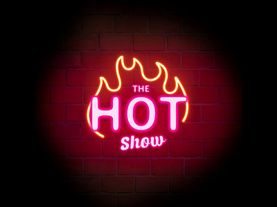 Logo for The Hot Show Podcast art branding card custom design graphic design illustration logo ui vector